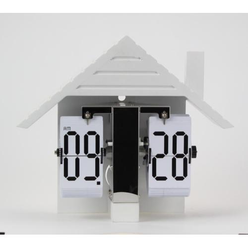 Horloge à bascule 3D en forme de maison