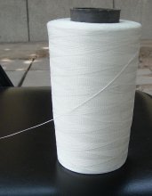 Glass fiber sewing thread