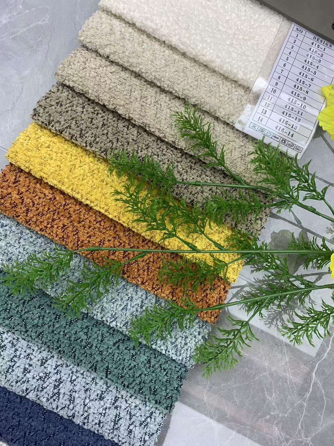 Tissu d'ameublement décoratif en chenille pour meubles Decorative Chenille Upholstery Fabric for Furniture