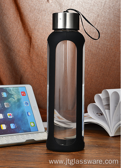 Free Heat-Resistant Sports Glass Water Bottle