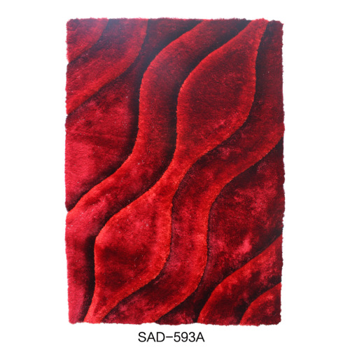 150D Polyester Zijde Shaggy Rug