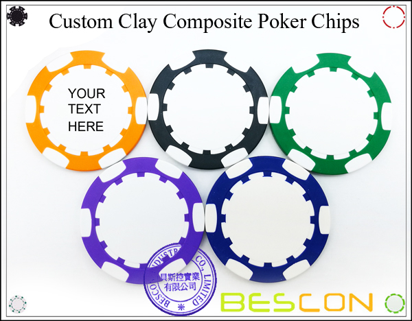 Bescon New Style Clay Chip with Custom Sticker-9