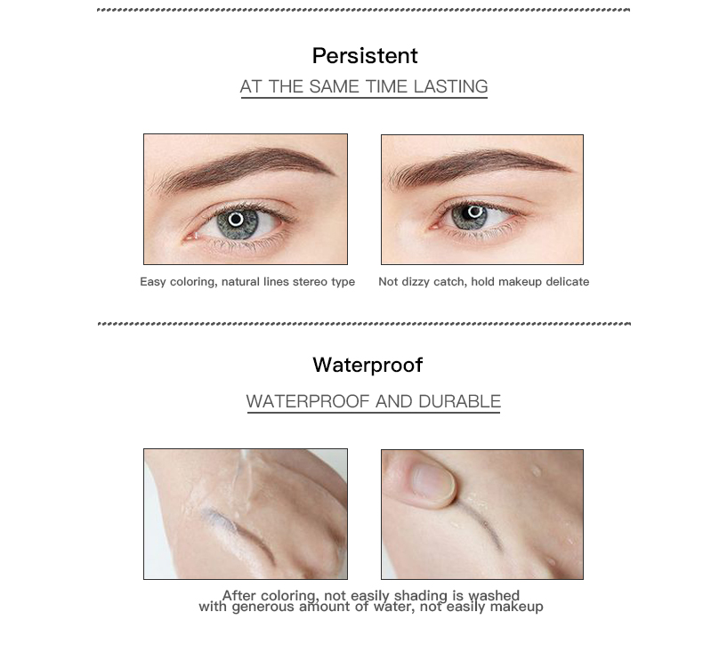 HengFei 4 Colors Waterproof Eyebrow Gel Air Cushion Brow Cream