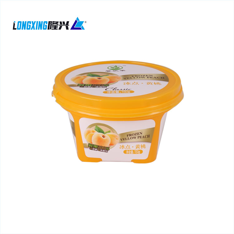 150g Fresh Fruit Smoothie IML Plastic Container with Round Lid