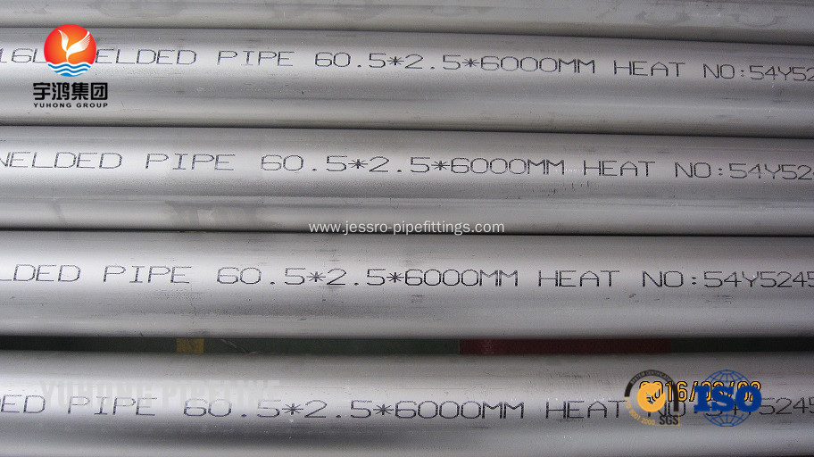 ASTM A312 TP316L Stainless Steel Welded Pipe