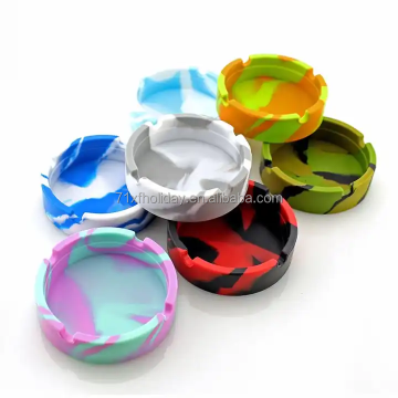 Glow in the Dark Glitter Silicone Ashtray 2025