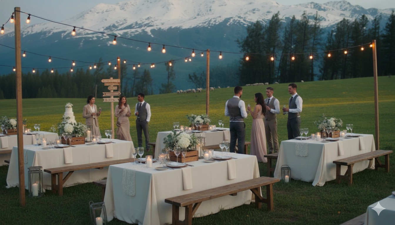 Plastic products used at the party