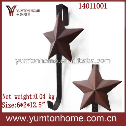 Metal star handbag j hook door hanger