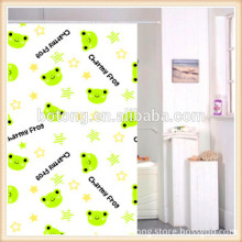 Polyester shower curtain frog shower curtain peach shower curtains