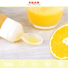 Latest design bpa free silicone baby feeding scoop