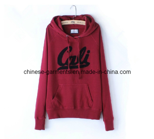 Fleece Wear Leisure Apparel for Women, Letter Printing Hoodie