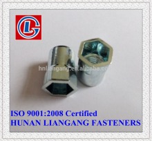 Steel reduced head half hex body Rivet Nut