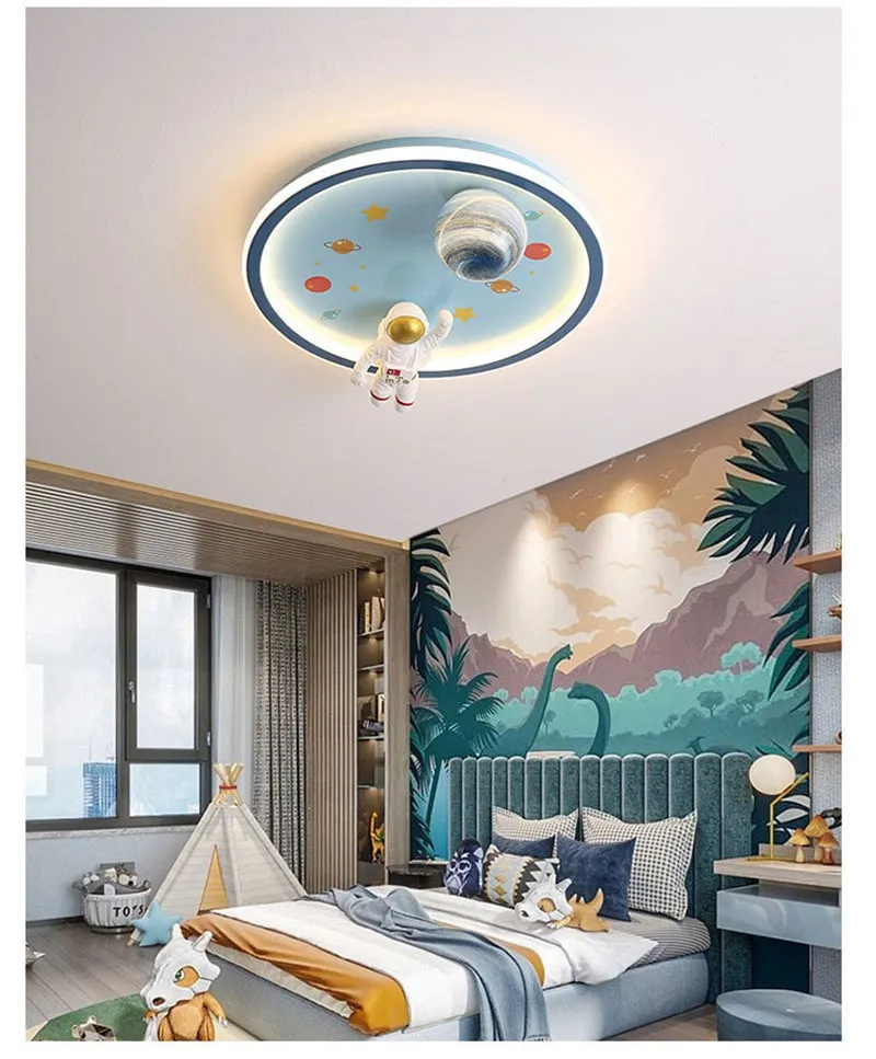 Children′s Room Bedroom LED Ceiling Light Dreamy Astronaut Planet Astronaut