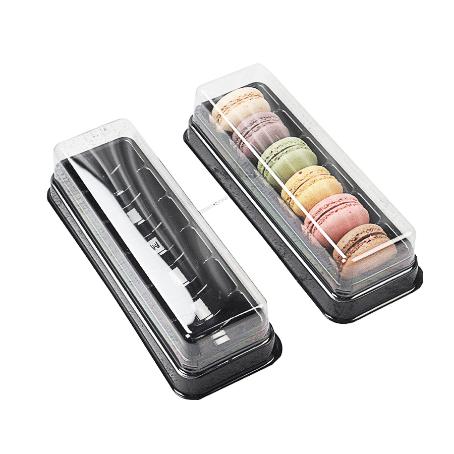 Aangepaste transparante 6-pack Macaron Tray Blister