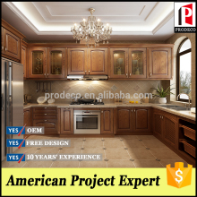 Classic Wooden Style Kitchen Cabinet with Shaker Door Panel