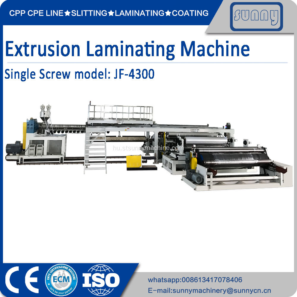 4300 mm-es extrudálási lamináló gép