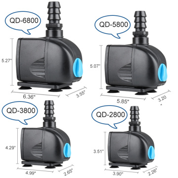 Heto 343.4GPH水中ポンプ（1300L / H、20W）、7フィートの高揚力、水槽、池、水族館、彫像、水耕栽培用の噴水ポンプ