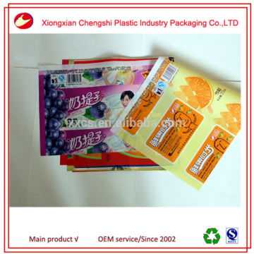 printed ice pop packaging, ice pop sachets with custom print