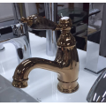 Rose Gold Jade Lever Basin Mixer Faucet