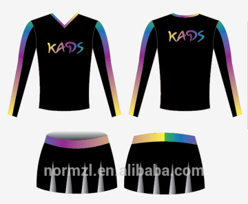 Colorful pleats skirts, custom sublimated pleats dress cheerleading uniforms