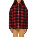 Cost-effective High Quality Red Plaid Sherpa Jacket