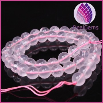 8mm natural gemstone rose quartz round beads