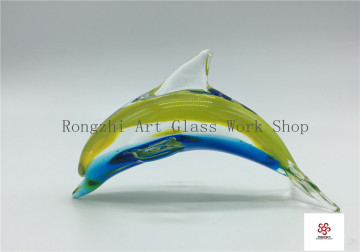 Beautiful Dolphin Glass Sculpture