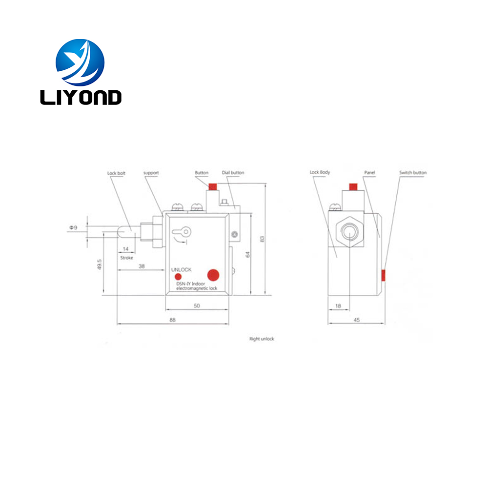 Door electromagnetic lock latching electromagnet,door lock