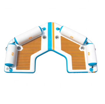 Inflatable Floating Pontoon C-Dock Shelter Platform for Leisure and Recreation