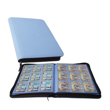 MTG Yu-Gi-Oh! TCG Card Pocket Binder - Zippered PU Portfolio for Cards