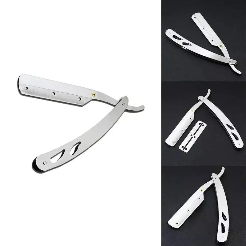 Traditional Razor Manual Barber Salon Shop Razor Shaving Knife Shaving Eyebrow Head Hair Straight Cut Shaving Razor Shavette