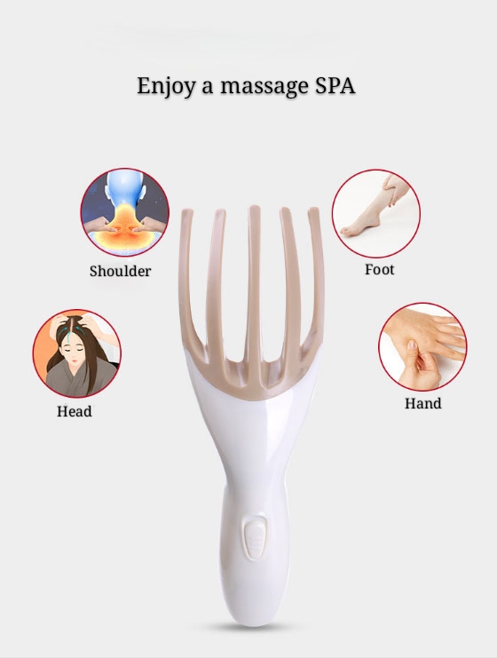 Electric silicone vibrating scalp massager waterproof for hair growth