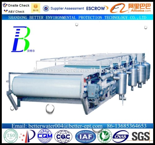 dewatering device vacuum belt filter sewage disposal device