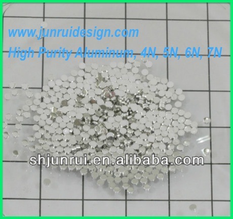 High Purity Aluminum Pellet (4N, 5N, 6N, 7N Sputtering Targets, cathode sputtering, cathodic sputtering))