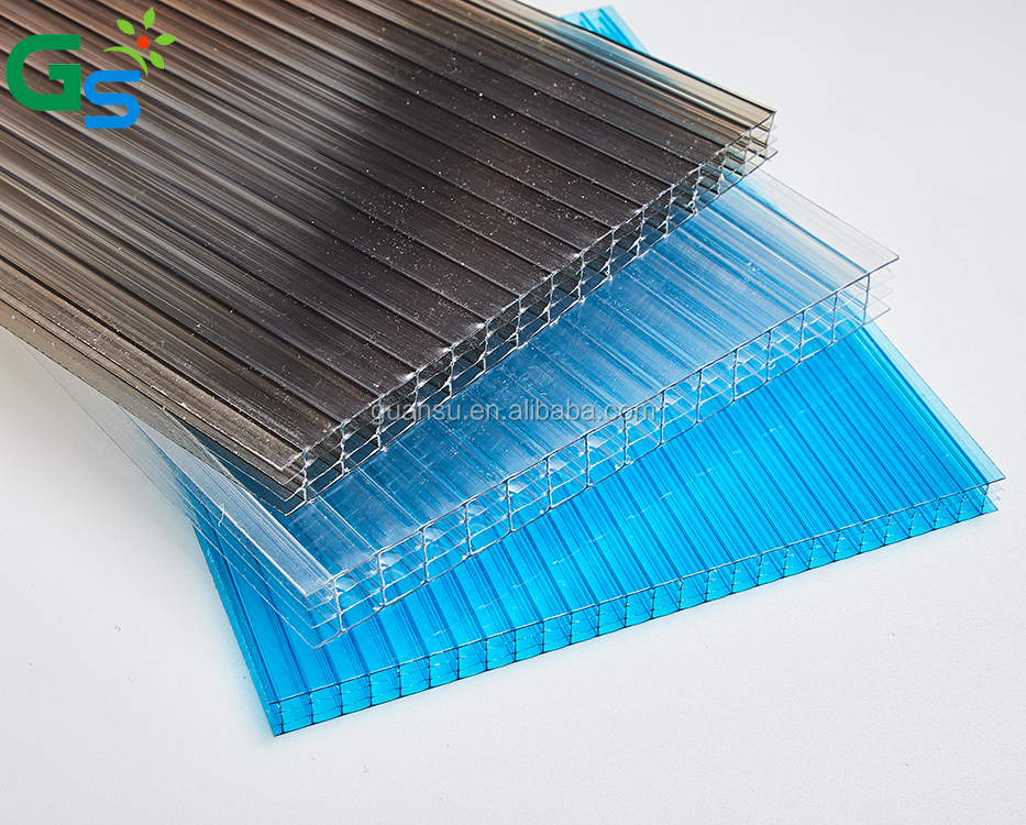 Philippines Price Lexan Transparent Clear Plastic 8Mm Polycarbonate Hollow Sheet Wall Protection