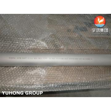 ASTM B407 UNS N08800, 1.4876 Nickel Alloy Seamless Pipe