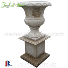 Granite Flowerpot with Pedestal