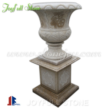 Granite Flowerpot with Pedestal