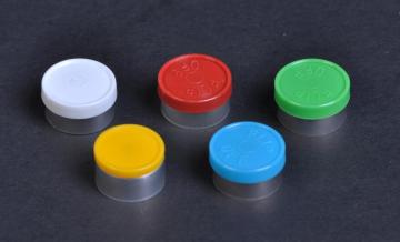 yellow aluminium and plastic cap for oral liquids