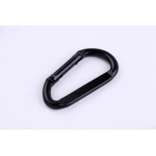 D shape Black Steel Safety Carabiner/Karabiner