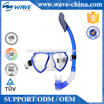 High quality snorkel mask set scuba diving mask snorkel set, diving equipment