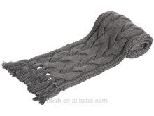 Popular women fashion acrylic knit Winter warm scarfs