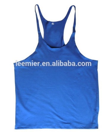 Men's custom printing color string fitness y-back singlet