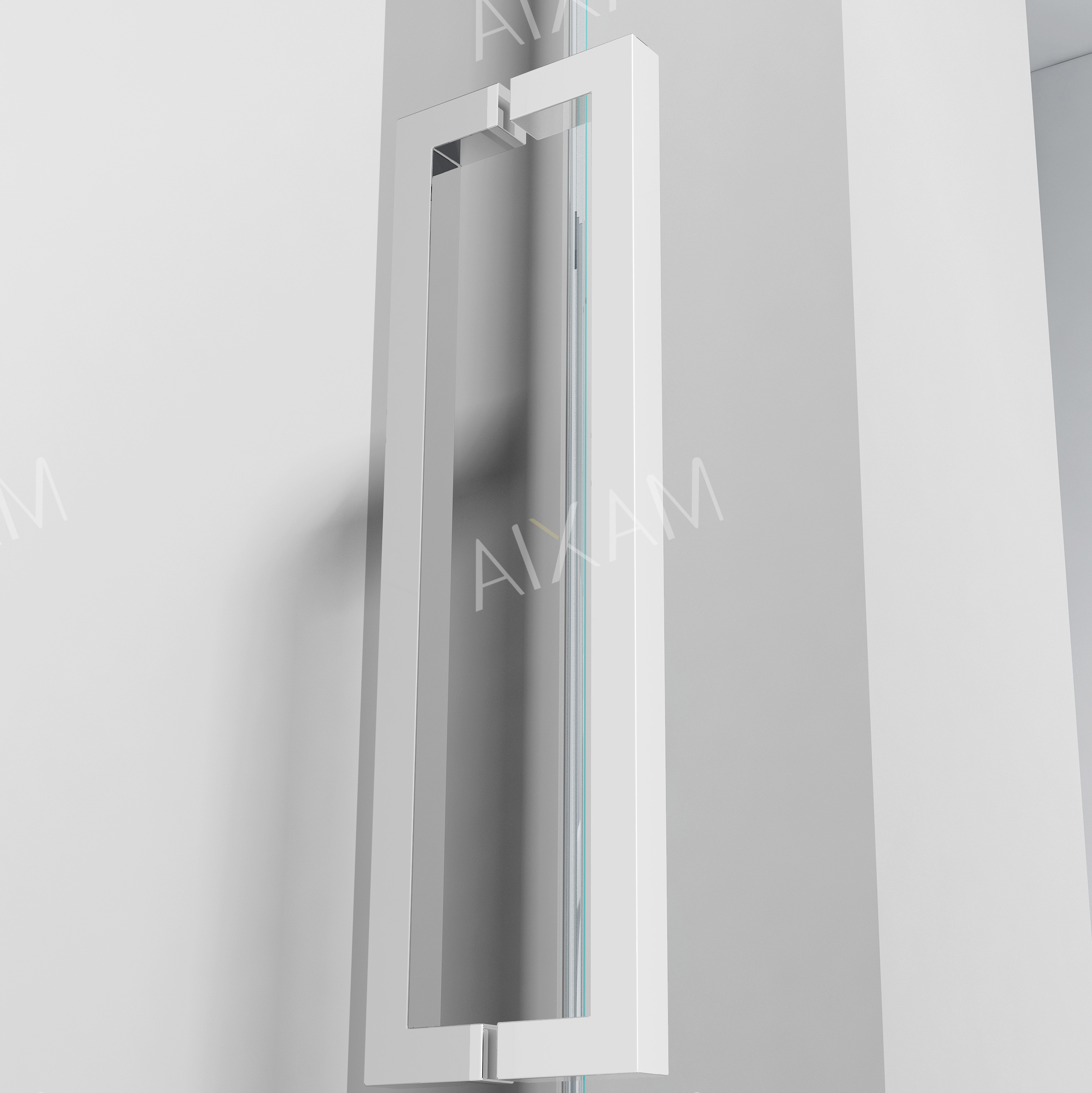 Черная ванная комната Большой шкив скользящий душ экран