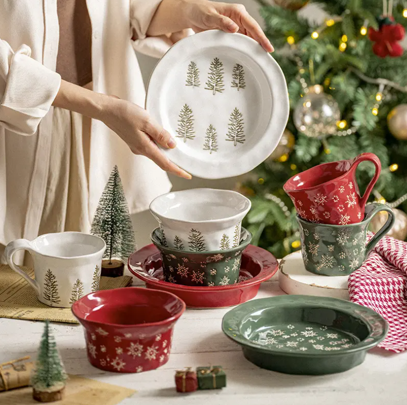 Christmas ceramic plate Christmas ceramic plate