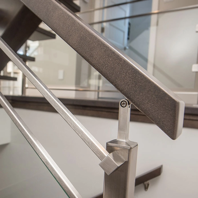 Square Handrail Fittings Square Bar Holder Stainless Steel Railing Fittings