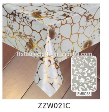 roll anti slip plastic printed table covering no fading