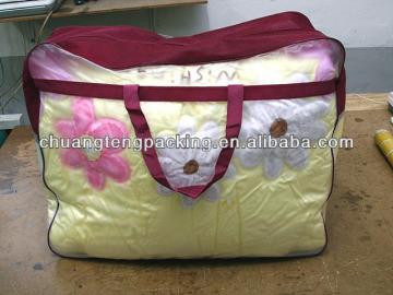 zipper packaging household textile of plastic bag
