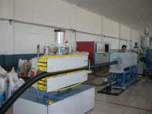 Pe Carbon Spiral Pipe Production Line , Single Screw Extruder Machine