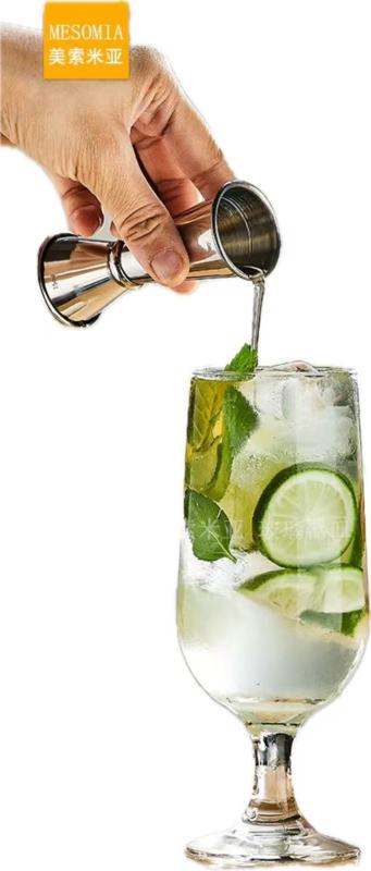 High-heeled thick-bottomed juice cup